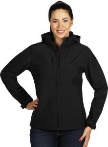 PROTECT WOMEN, ženska softshell jakna sa skidajućom kapuljačom crna; šifra artikla: 57.026.10