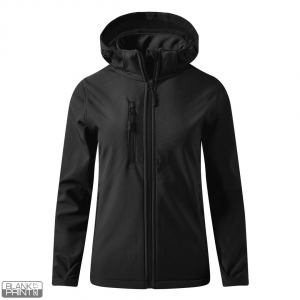 PROTECT WOMEN, ženska softshell jakna sa skidajućom kapuljačom crna; šifra artikla: 57.026.10