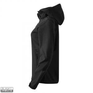 PROTECT WOMEN, ženska softshell jakna sa skidajućom kapuljačom crna; šifra artikla: 57.026.10