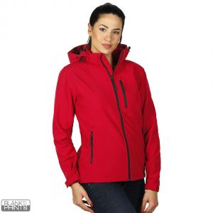PROTECT WOMEN, ženska softshell jakna sa skidajućom kapuljačom crvena; šifra artikla: 57.026.30