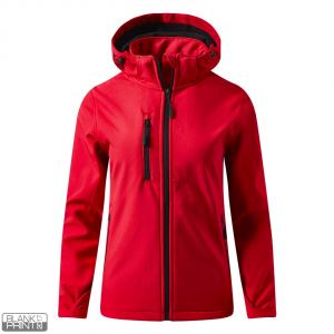 PROTECT WOMEN, ženska softshell jakna sa skidajućom kapuljačom crvena; šifra artikla: 57.026.30