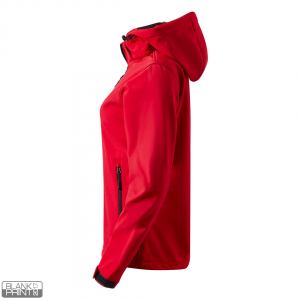 PROTECT WOMEN, ženska softshell jakna sa skidajućom kapuljačom crvena; šifra artikla: 57.026.30