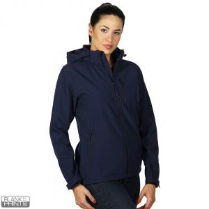 PROTECT WOMEN, ženska softshell jakna sa skidajućom kapuljačom plava; šifra artikla: 57.026.20