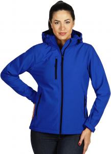 PROTECT WOMEN, ženska softshell jakna sa skidajućom kapuljačom, rojal plava; šifra artikla: 57.026.23