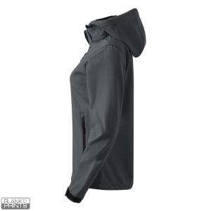 PROTECT WOMEN, ženska softshell jakna sa skidajućom kapuljačom tamno siva; šifra artikla: 57.026.11
