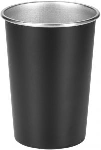 RADLER, metalna čaša, 350 ml, crna; šifra artikla: 44.166.10