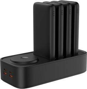 REVOLUTION, pomoćna stanica sa baterijama 4 x 10.000 mah, 65w, crna; šifra artikla: 38.098.10