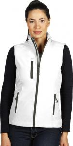 SKIPPER VEST WOMEN, ženski softšel prsluk, beli; šifra artikla: 57.064.90
