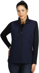 SKIPPER VEST WOMEN, ženski softšel prsluk, plavi; šifra artikla: 57.064.20