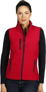SKIPPER VEST WOMEN, ženski softshell prsluk, crveni; šifra artikla: 57.064.30