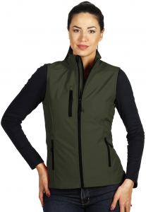SKIPPER VEST WOMEN, ženski softshell prsluk, maslinasti; šifra artikla: 57.064.55