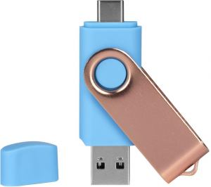 SMART C ROSE GOLD 3.0, usb flash memorija, svetlo plavi, 8GB; šifra artikla: 38.151.22