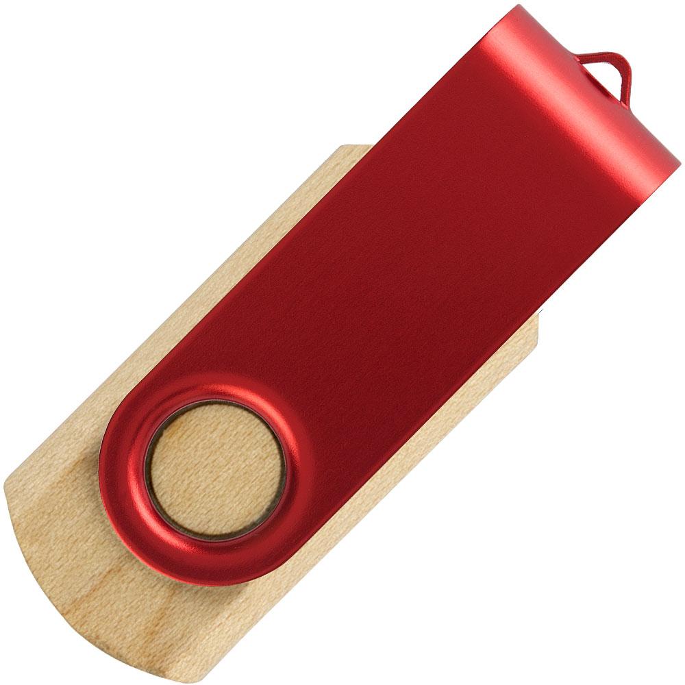 SMART WOOD 3.0, usb flash memorija, crvena, 32GB; šifra artikla: 37.684.30