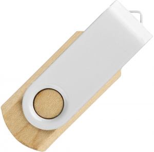 SMART WOOD, usb flash memorija, bela, 8GB; šifra artikla: 37.684.90