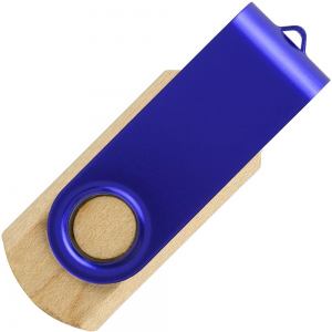SMART WOOD, usb flash memorija, rojal plava, 8GB; šifra artikla: 37.684.23
