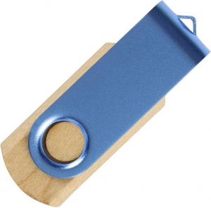 SMART WOOD, usb flash memorija, svetlo plava, 8GB; šifra artikla: 37.684.22
