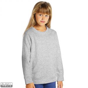 SPRING KID, dečja dukserica, okrugli izrez, 280 g/m2, pepeljasta; šifra artikla: 52.038.15
