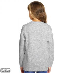 SPRING KID, dečja dukserica, okrugli izrez, 280 g/m2, pepeljasta; šifra artikla: 52.038.15