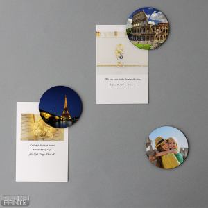 SUBLI MAGNET ROUND, magnet za sublimaciju, beli; šifra artikla: 30.068.90