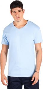 TARGET V MEN, pamučna majica, v izrez, 160 g/m2, svetlo plava; šifra artikla: 50.083.22
