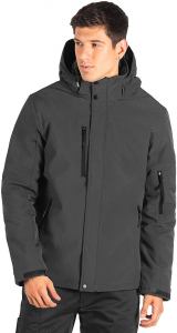 TROOPER, softshell jakna sa skidajućom kapuljačom, tamno siva; šifra artikla: 57.091.11