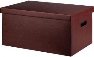 TUTTO, troslojna samosklopiva poklon kutija sa poklopcem, bordo; šifra artikla: 34.487.33