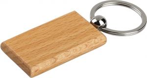 WOODY R, drveni privezak za ključeve, bež; šifra artikla: 33.146.71